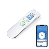 Beurer FT 95 Bluetooth, kontaktloses Infrarot-Fieberthermometer mit innovativer...