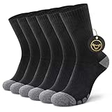 YouShow 50% Merino Wandersocken Herren Damen 3 Paar Thermo Outdoor Trekking...