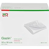 Gazin, Mullkompressen 10 cm x 10 cm steril 8fach 50x2 300 g, Weiss, 100 stück,...