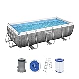 Bestway Power Steel Frame Pool-Set mit Filterpumpe 404 x 201 x 100 cm,...