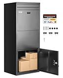 VEVOR Paketbriefkasten 1198x500x360 mm, Paketkasten mit Schloss, Paketbriefbox...