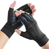 Donfri Arthrose Fingerlose Handschuhe für Kompressionsstrümpfe Damen Herren,...