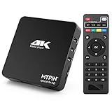 MYPIN 4K@60hz MP4 Media Player Unterstützt 8TB HDD/256G USB-Laufwerk/SD-Karte...