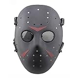 Airsoft Maske Paintball Masken Taktisch CS Games Schutz Jason Metall Mesh Masken...