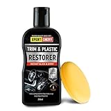 XPERTCHEMY Kunststoffpflege Auto mit Schaumapplikator, Kunststoff Tiefenpfleger,...