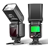 NEEWER Verbesserte NW645II-S TTL Blitzgerät,GN58 HSS Optische Slave hintere...