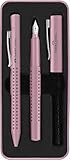FABER-CASTELL 201528 - Schreibset Grip 2010, Kugelschreiber und Füller, rose...