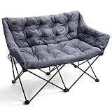 EVER ADVANCED Campingsofa 2 Personen, Campingstuhl Faltbar 2 Sitzer, Faltsofa...