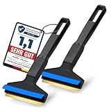 Eiskratzer Auto [2 Stück] - Messing Scheibenkratzer Auto - schnell, mühelos &...