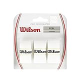 Wilson Overgrip Pro Perforated 3er Griffbänder, White, 3 Stück