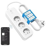 Eightree Smart Wlan Steckdosenleiste mit 3 AC-Anschlüsse, Smart...