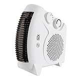 Heizlüfter 2000W, Tragbarer Elektroheizkörper mit 2 Heizstufen &...