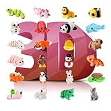 BLOOOK 3D Printed Animals,3D Printed Fidget Toy,3D Gedruckte Tiere...