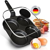 endusor Spiegeleipfanne induktionsgeeignet (21cm) mit Deckel - Eierpfanne &...
