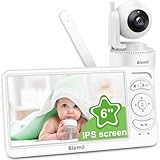 Blemil Babyphone mit Kamera,6 Zoll IPS Display Babyphone ohne WLAN, 4000 mAh...