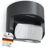 Oktaplex Bea Bewegungsmelder Aussen IP65 schwenkbar 180° Infrarot-Sensor 12m...