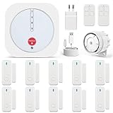 Alarmanlage Haus, 16-teiliger Set mit Wi-Fi und APP, PIR-Sensor, Tür- und...