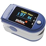 Pulsoximeter PULOX PO-200 Solo in Blau Fingerpulsoximeter für die Messung des...