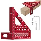 Tmefoy 3D-Gehrungswinkel, 22,5-90° Kombinationswinkel aus Aluminiumlegierung,...