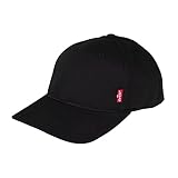 Levi's Herren Classic Twill Red Tab Baseball Cap, Schwarz (Black), 58 cm