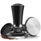 hicoosee Kaffee Tamper 51 mm, 304 Edelstahl Espresso Tamper mit Base Ripple,...