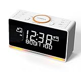 iTOMA DAB/FM Digital Radioweker, 40 Presets, Dual Alarm mit Snooze, Bluetooth...