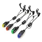 Hirisi Tackle Karpfenangeln Swinger, LED-Alarmierung, Bissanzeiger-Set, rot,...