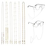 Trinkrittey 6 Stück Sonnenbrillenkette Damen Brillenkette Elegante...