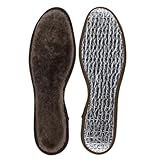 GreenFeet Einlegesohlen aus echtem Lammfell mit Aluboden, braun, Gr. 36-47,...