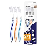 Dr.BEST Original Zahnbürste, Mittel, Vorteilspack, für die tägliche Reinigung...