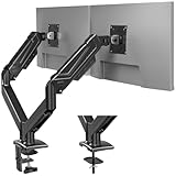 BONTEC Monitor Halterung 2 Monitore für 14 bis 34 Zoll Bildschirme, Gasfeder...