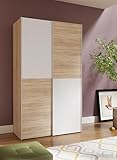 FORTE OZZULA Schrank 120, Kleiderschrank, Schwebetürenschrank,...