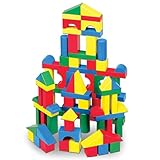 Melissa & Doug - Bauklötzchenset aus Holz (pädagogisches Spielzeug, 100...