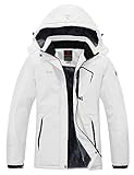 YSENTO Damen Winterjacke Wasserdicht Skijacke Outdoor Softshelljacke Warm...