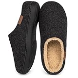 VeraCosy Herren Flauschige Sherpa Pantoffeln Memory Schaum Anti-Rutsch Innen...