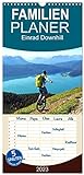Familienplaner Einrad Downhill (Wandkalender 2023, 21 cm x 45 cm, hoch),...