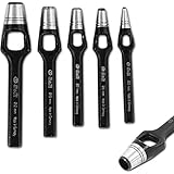 S&R Locheisen-Satz aus hitzegehärtetem CrV-Stahl: Präzisions-Henkellocheisen...