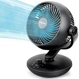 WOWDSGN Tischventilator Leise 24dB, Leistungsstarker 3D Turbo-Luftzirkulator -...