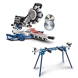 Scheppach HM254SPX Kappzugsäge inkl. 2.Sägeblatt - 2200W | Ø254mm Sägeblatt...