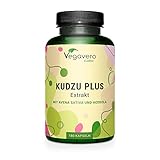 Kudzu Kapseln hochdosiert | PREMIUM: 600 mg Kudzuextrakt - 6.000 mg Kudzu Pulver...