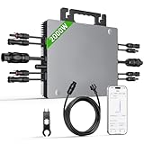 BATENORY Wechselrichter 2000W mit WLAN & App, 4X MPPT 99.5% Tracking 800W-2000W...