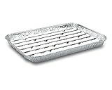 Verpackungsteam 50-teilige BBQ-Grillschale aus Aluminium, 34,4 x 22,4 cm,...