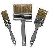 Lasur-Pinsel-Set | (3 Stück Flachpinsel) | Holzschutz Lasur 30mm / 50mm + 100mm...