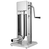 Zelsius Profi Wurstfüllmaschine aus Edelstahl (5 Liter, Silber) + vier...