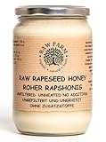 900 g Reiner, Roher Rapshonig – ungefiltert, unerhitzt, nicht pasteurisiert,...