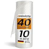 Hinrichs Luftpolsterfolie 10m x 40cm - Ideal für Versand, Verpackung und Umzug...