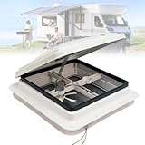 RV-Dachventilator, 12V 420 x 420 mm Caravan Roof Vent Fan mit integriertem...
