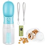 Zivacate Hunde Trinkflasche 600 ML Multifunktion Tragbare Hundetrinkflasche für...
