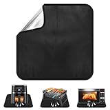 Feuerfeste Unterlage 30x30 cm,Hitzeschutzmatte Schwarz,Unterlage Hitzebeständig...