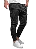 Elegancity Cargohose Herren Lang Casual Jogginghose Stretch Chino Hose Regular...